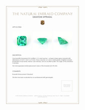 4.15 Ct. Emerald from Colombia Appraisal