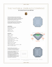 6.60 Ct. Emerald from Colombia 3 D Scan Report