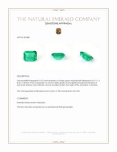 3.72 Ct. Emerald from Colombia Appraisal