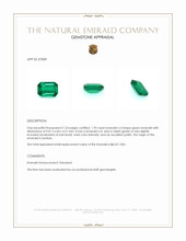 1.93 Ct. Emerald from Zambia Appraisal