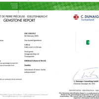 1.93 Ct. Emerald from Zambia Scan Report