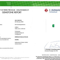 1.93 Ct. Emerald from Zambia Scan Report