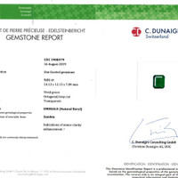 9.81 Ct. Emerald from Zambia Scan Report