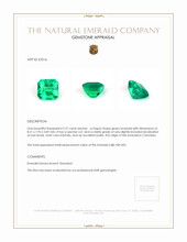 2.57 Ct. Emerald from Colombia Appraisal
