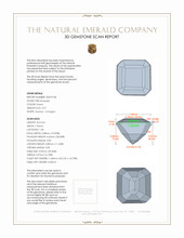 2.57 Ct. Emerald from Colombia 3 D Scan Report