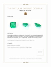 4.07 Ct. Emerald from Colombia Appraisal