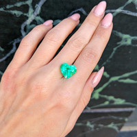 6.42 Ct. Emerald from Colombia Life Style