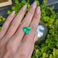 6.42 Ct. Emerald from Colombia Life Style