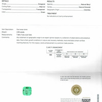 2.55 Ct. Emerald from Colombia Scan Report