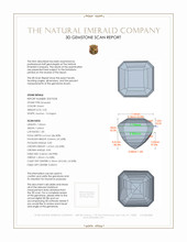 2.55 Ct. Emerald from Colombia 3 D Scan Report