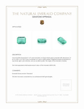 1.69 Ct. Emerald from Zambia Appraisal