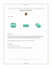 1.69 Ct. Emerald from Zambia Appraisal