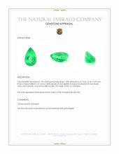 1.90 Ct. Emerald from Colombia Appraisal