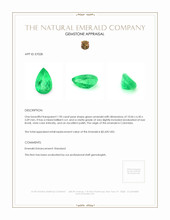 1.90 Ct. Emerald from Colombia Appraisal