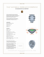 1.57 Ct. Emerald from Colombia 3 D Scan Report