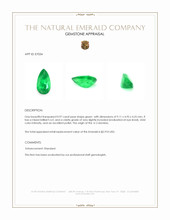 0.97 Ct. Emerald from Colombia Appraisal