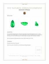 0.97 Ct. Emerald from Colombia Appraisal