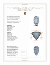 0.97 Ct. Emerald from Colombia 3 D Scan Report