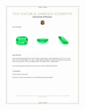 0.69 Ct. Emerald from Afghanistan Appraisal