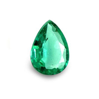  Emerald Ring 0.44 Ct., 18K Yellow Gold Combination Stone