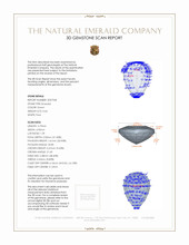 0.44 Ct. Emerald from Zambia 3 D Scan Report