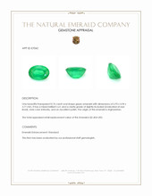 0.76 Ct. Emerald from Afghanistan Appraisal