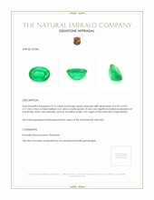 0.76 Ct. Emerald from Afghanistan Appraisal