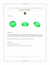 0.60 Ct. Emerald from Afghanistan Appraisal