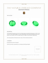 0.60 Ct. Emerald from Afghanistan Appraisal