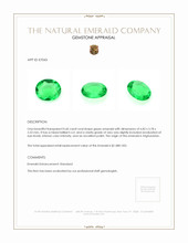 0.60 Ct. Emerald from Afghanistan Appraisal