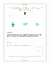 1.65 Ct. Emerald from Russia Appraisal