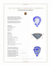 0.44 Ct. Emerald from Zambia 3 D Scan Report