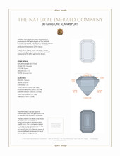 1.15 Ct. Emerald from Russia 3 D Scan Report