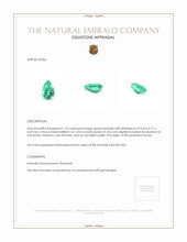 1.35 Ct. Emerald from Russia Appraisal