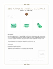 1.72 Ct. Emerald from Russia Appraisal