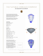 0.57 Ct. Emerald from Zambia 3 D Scan Report