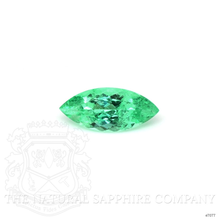 Accent Stones Emerald Ring 1.90 Ct., 18K White Gold