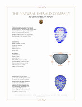 0.67 Ct. Emerald from Zambia 3 D Scan Report