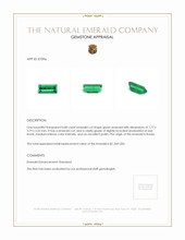 0.80 Ct. Emerald from Russia Appraisal