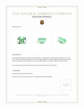 0.84 Ct. Emerald from Russia Appraisal