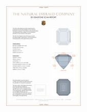 0.93 Ct. Emerald from Russia 3 D Scan Report