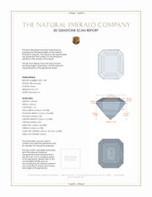 0.37 Ct. Emerald from Russia 3 D Scan Report
