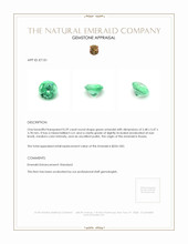 0.59 Ct. Emerald from Russia Appraisal