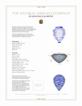 0.63 Ct. Emerald from Zambia 3 D Scan Report