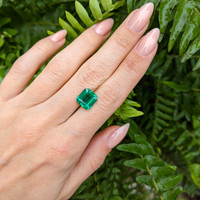 3.47 Ct. Emerald from Zambia Life Style
