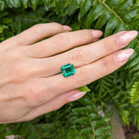 3.47 Ct. Emerald from Zambia Life Style