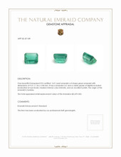 3.47 Ct. Emerald from Zambia Appraisal