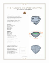 5.12 Ct. Emerald from Zambia 3 D Scan Report