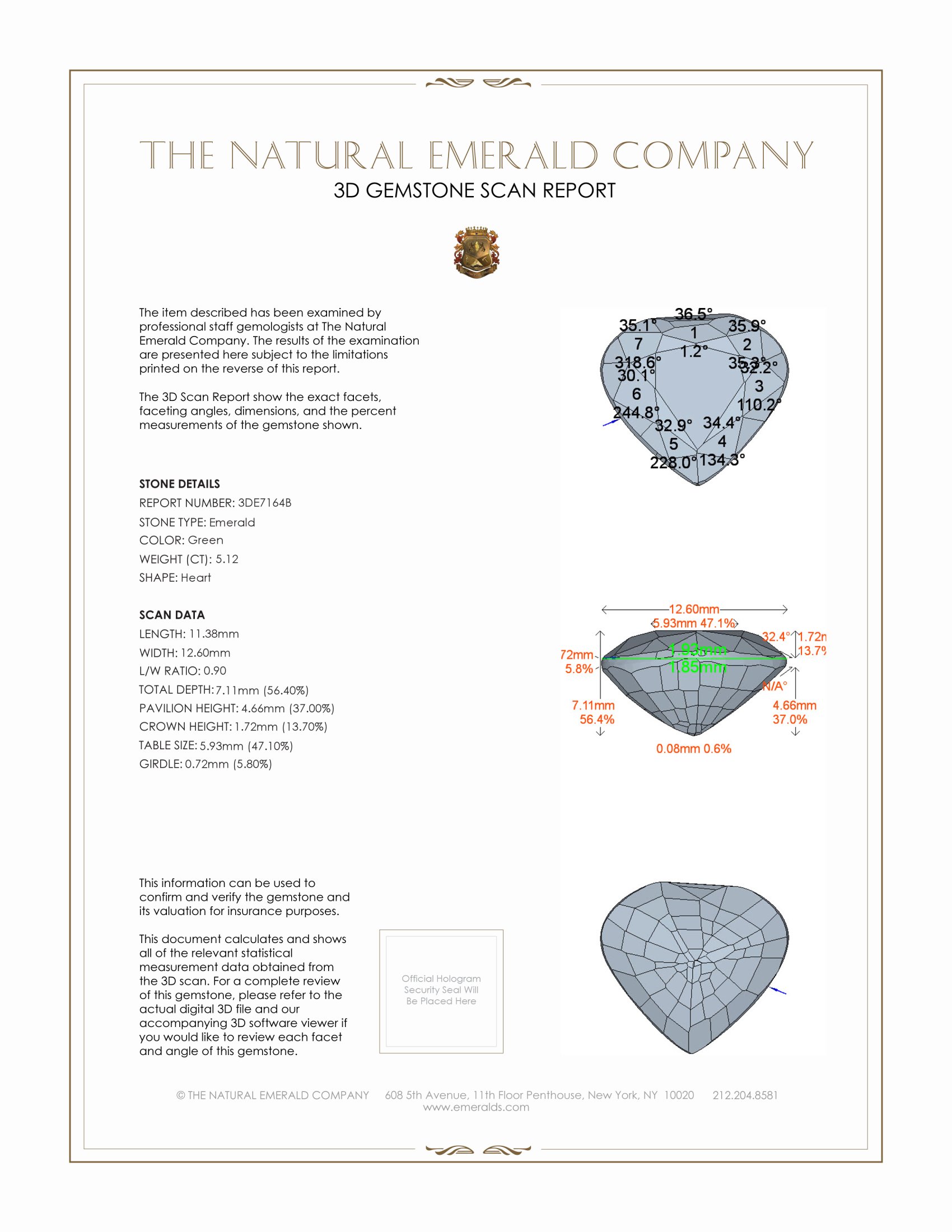 5.12 Ct. Emerald from Zambia