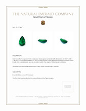 3.55 Ct. Emerald from Zambia Appraisal